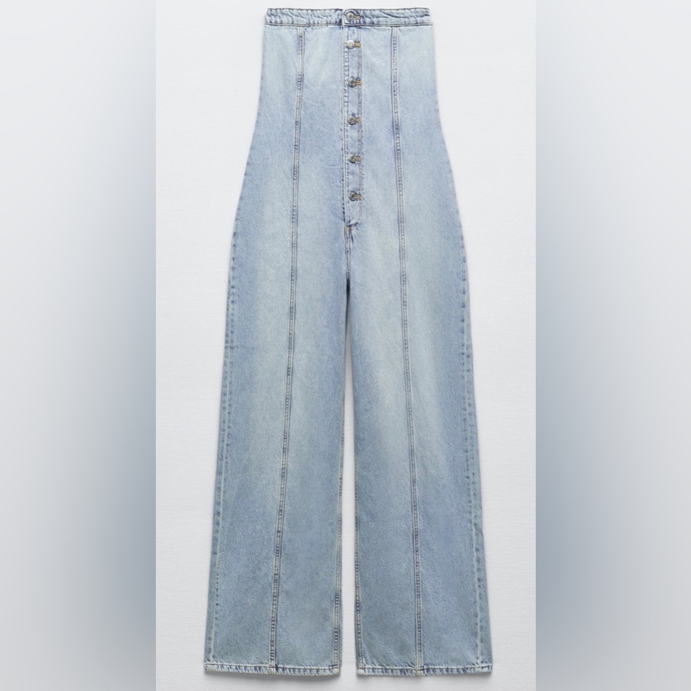 Zara Denim Jumpsuit New w/tags